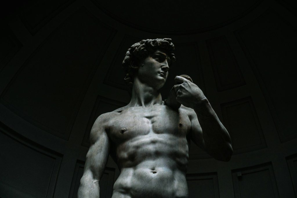 David statue inside building